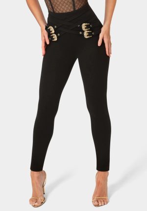 High Waisted Belted Legging