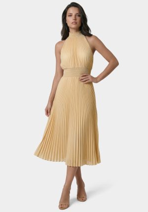 Sleeveless Pleated Dress