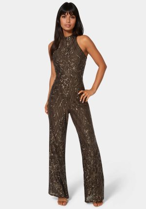 Sequins Halter Jumpsuit